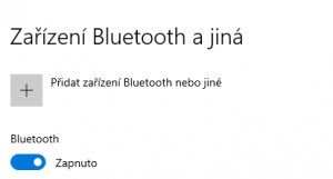 Aktivace Bluetooth v zařízení s Windows 10